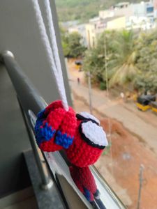 Handmade Spidey Crochet Charm