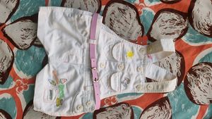 Adorable Baby Girls Denim Overalls Set
