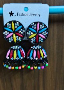 Colorful Jhumka Earrings