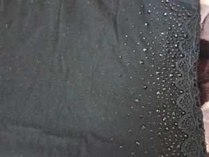Black Tank Top with Lace Detail