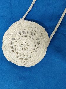 Crocheted Round Sling Bag(small)