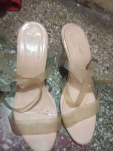 Stylish Clear Strap Heels