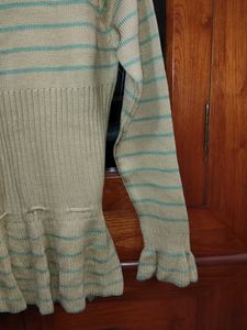 Striped Knit Sweater Top