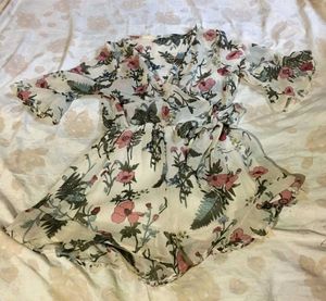 Floral Print Wrap jumpsuit