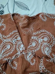 Boho Paisley Print Kurta xl size
