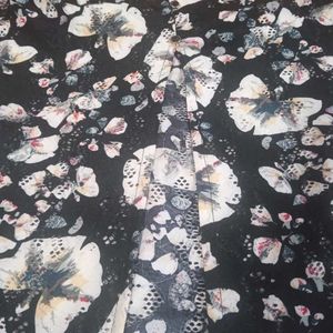 Black Floral Print Maxi