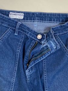 Blue Denim Cargo Pants