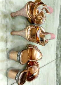 Sparkling Rose Gold Heels