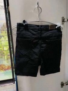Black Denim Shorts