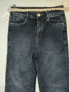 Dark Wash Wide Leg Denim Jeans waist 28/30