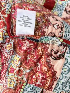 Quilted Paisley Print Jacket