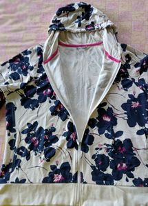 Floral Print Hoodie