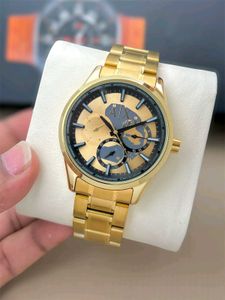 Armani Exchange Gold Multi-Function Men's Watch*