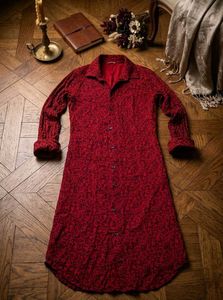 Elegant Red Button-Up Maxi Dress🥰✨
