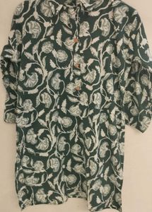 Green Floral Print Co Ord Set