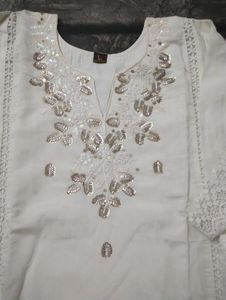 Elegant White Kurta Set