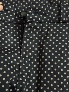 Polka Dot Pants with zipper at end