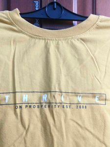 Yellow Graphic Print T-Shirt