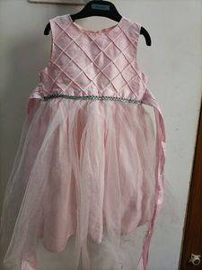 CUTE BABY PINK COLOUR FROCK