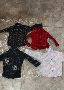 5 Stylish Printed Shirts Set