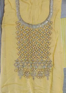Unstitched Dress Material Beautiful Work
