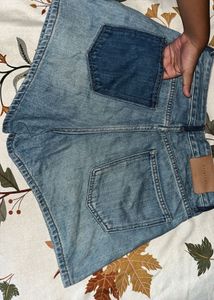 Light Wash Denim Shorts