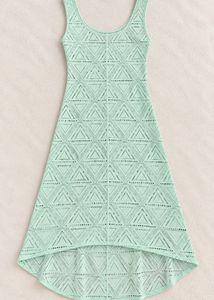 Light Green Crochet Mini Dress🌿
