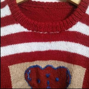 Cute Kids hand knitted Striped Sweater