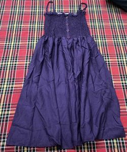 Purple Smocked Dress