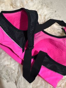VIX Pink &amp; Black Sports Bra