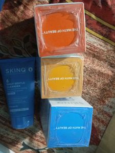 SKINQ Skincare Set - Sun Protect, Vitamin C, Balm,