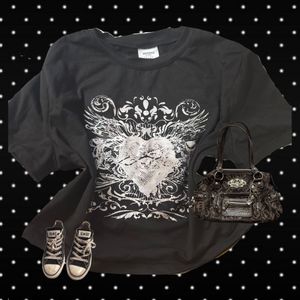 Gothic Heart Graphic Tee