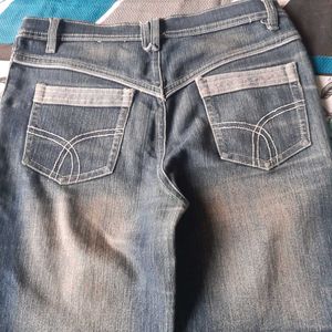 Blue Washed Denim Jeans