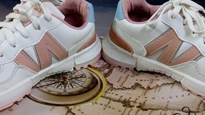 Wait and Peach Sneaker For Girls
