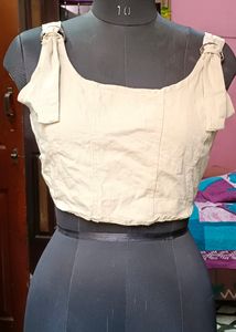 Crop Top Cum Blouse Top