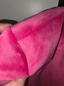 Bright Pink Velvet Coat