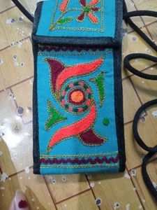 Embroidered Phone Pouch