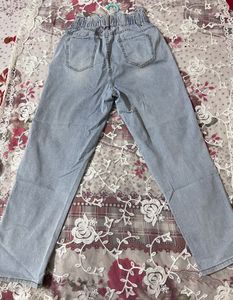 Light Wash High Waisted Wide Leg Jeans