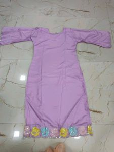 Light Purple Kurta Set with Dupatta 3pc L