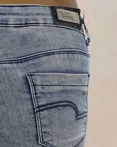 Blue Acid Wash Skinny Jeans
