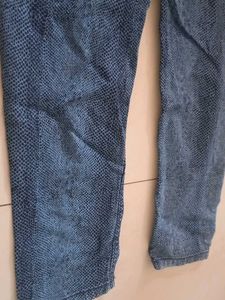 Max Stylish Textured Blue Denim Jeans