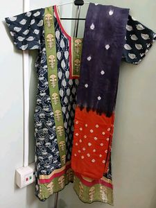 Daily Wear Kurta With Dupatta And Pajama