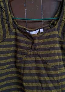 Sparkly Striped Sleeveless Top
