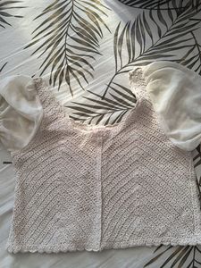 Strawberry Cropped Sweater