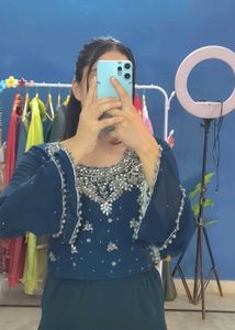 sarara blouse and sarg 3 pics totally hand work