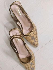 Elegant Mesh Floral Heels