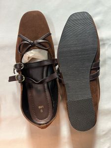 Stylish Brown Mary Jane Flats