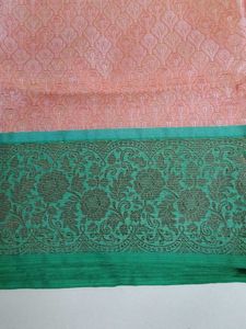 Elite orange green saree...