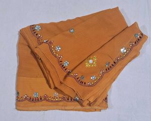 Beautiful Orange Saree (with blouse)