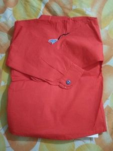 Stylish Red Shirt and Blue Pant Set